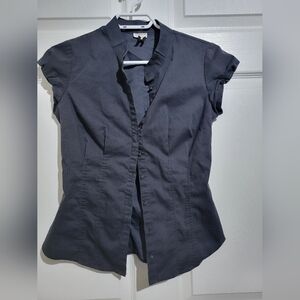 Dynamite Black Button up Dress shirt sz small